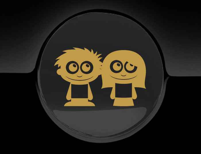 Adorable Friends Fuel Cap Car Sticker