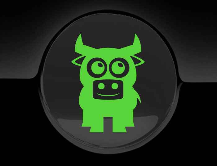 Adorable Bull Fuel Cap Car Sticker