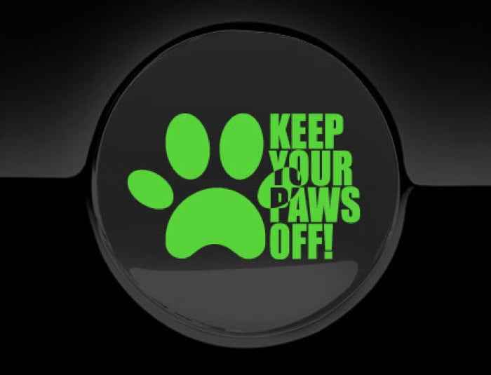Keep Your Paws Off Fuel Cap Cover Car Sticker