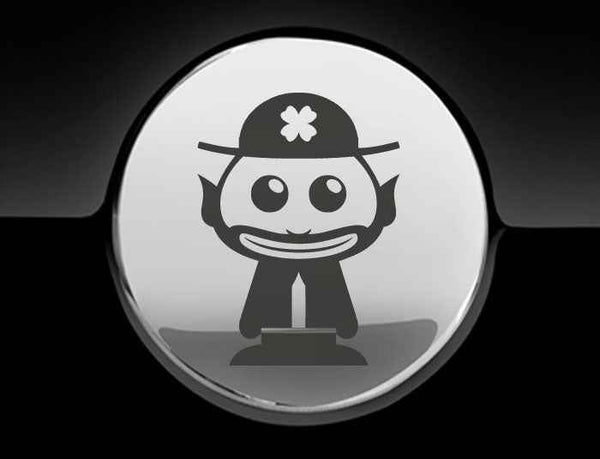 Adorable Leprechaun Fuel Cap Car Sticker