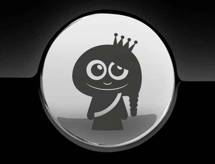 Adorable Princess Fuel Cap Car Sticker