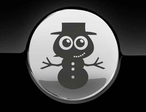 Adorable Snowman Fuel Cap Car Sticker