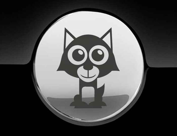 Adorable Wolf Fuel Cap Car Sticker