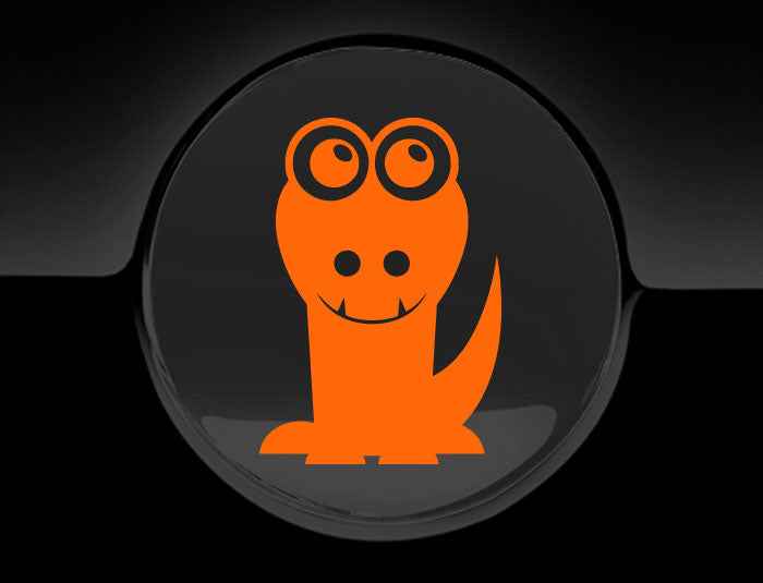 Adorable Alligator Fuel Cap Car Sticker