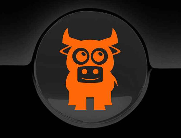 Adorable Bull Fuel Cap Car Sticker