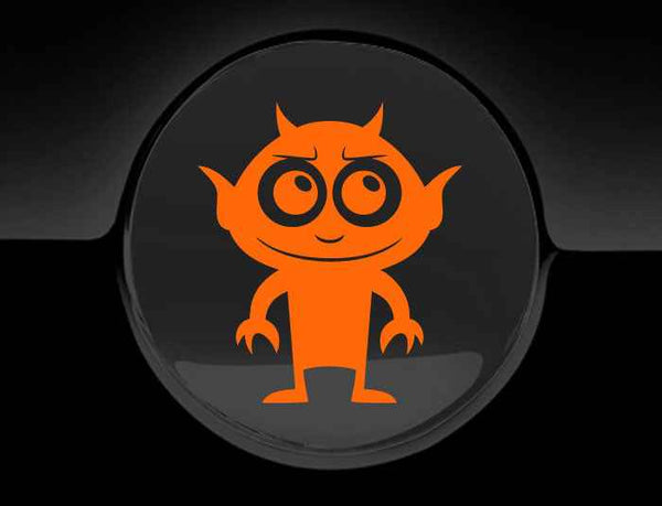 Adorable Demon Fuel Cap Car Sticker