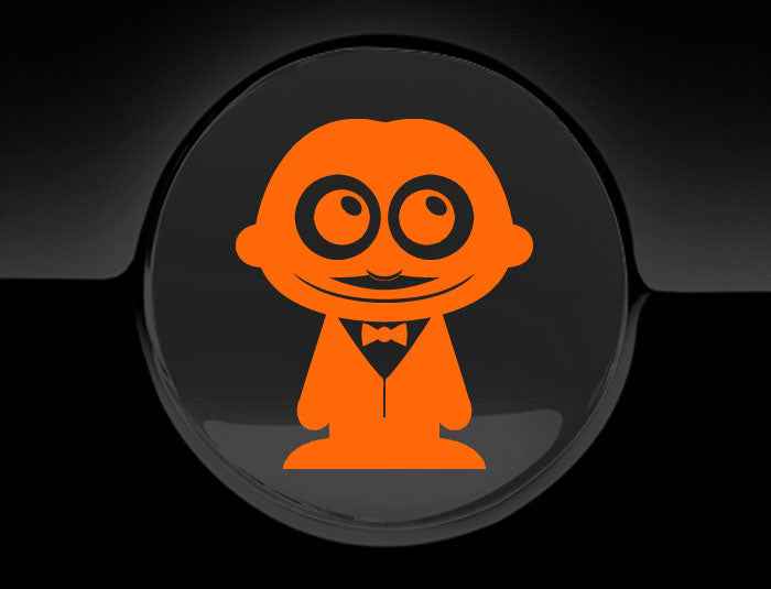 Adorable Waiter Fuel Cap Car Sticker