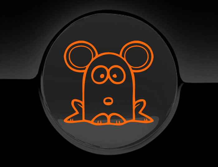 Funny Cartoon MouseFuel Cap Cover Car Sticker