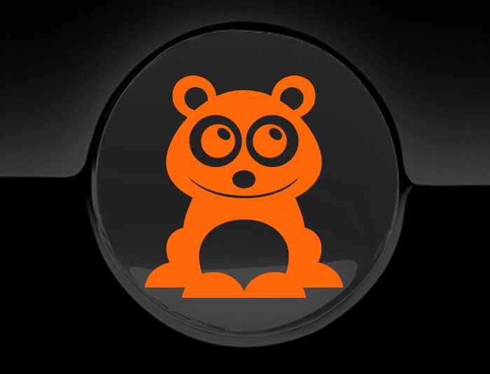 Adorable Panda Fuel Cap Car Sticker