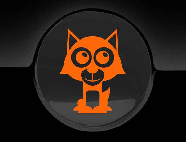 Adorable Wolf Fuel Cap Car Sticker
