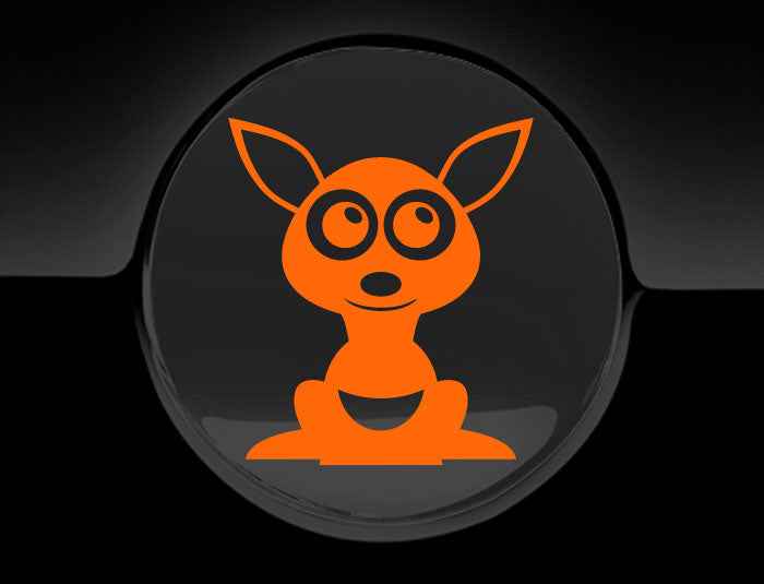 Adorable Kangaroo Fuel Cap Car Sticker