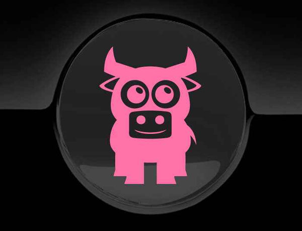 Adorable Bull Fuel Cap Car Sticker