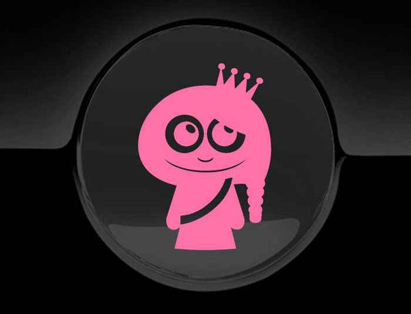 Adorable Princess Fuel Cap Car Sticker