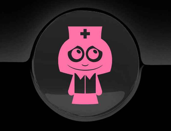 Adorable Nurse Fuel Cap Car Sticker