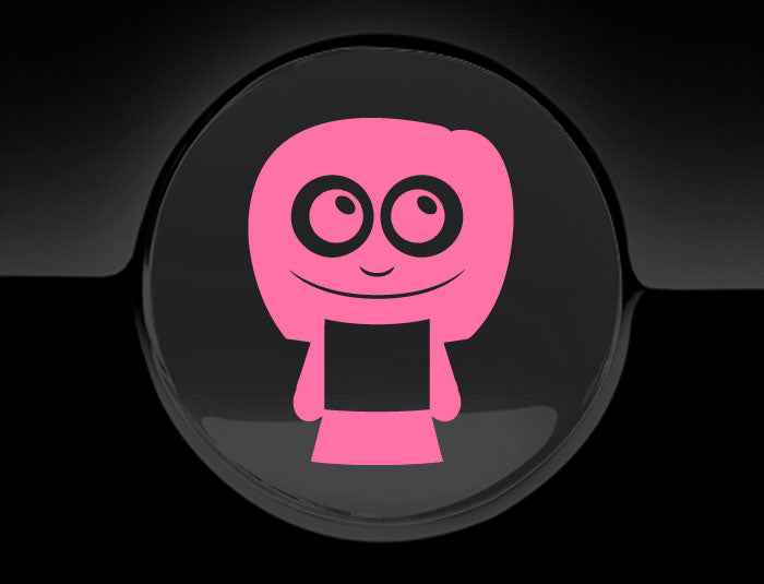 Adorable Woman Fuel Cap Car Sticker