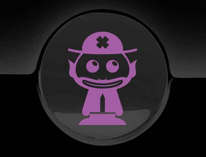 Adorable Leprechaun Fuel Cap Car Sticker