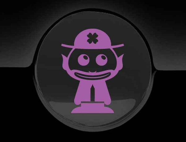 Adorable Leprechaun Fuel Cap Car Sticker