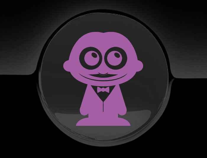 Adorable Waiter Fuel Cap Car Sticker