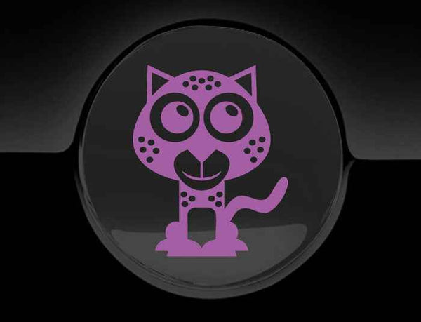Adorable Cheetah Fuel Cap Car Sticker