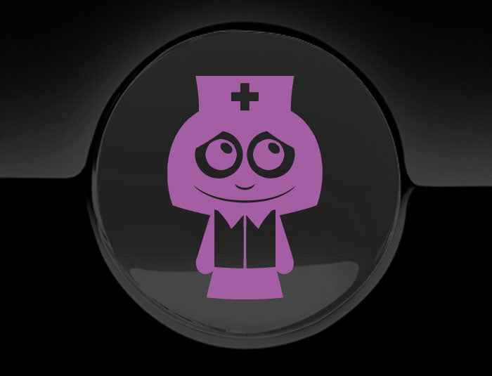 Adorable Nurse Fuel Cap Car Sticker