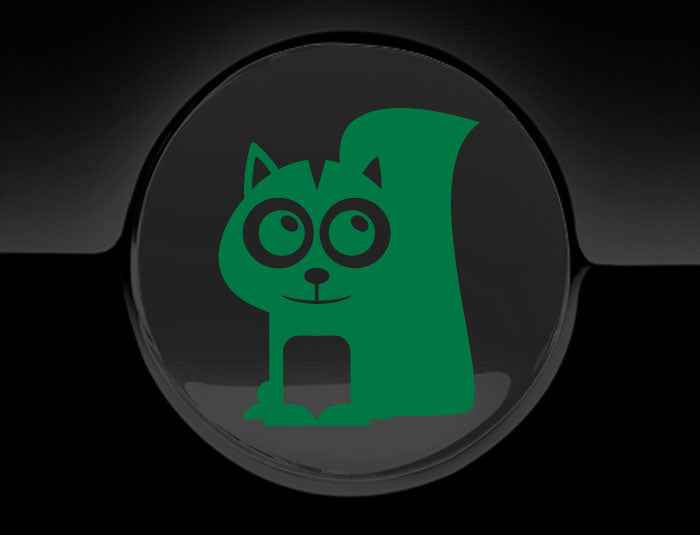 Adorable Skunk Fuel Cap Car Sticker