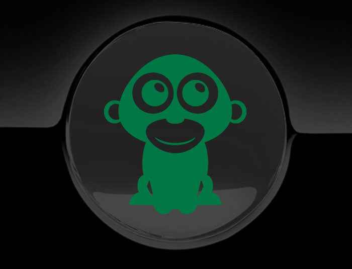 Adorable Gorilla Fuel Cap Car Sticker