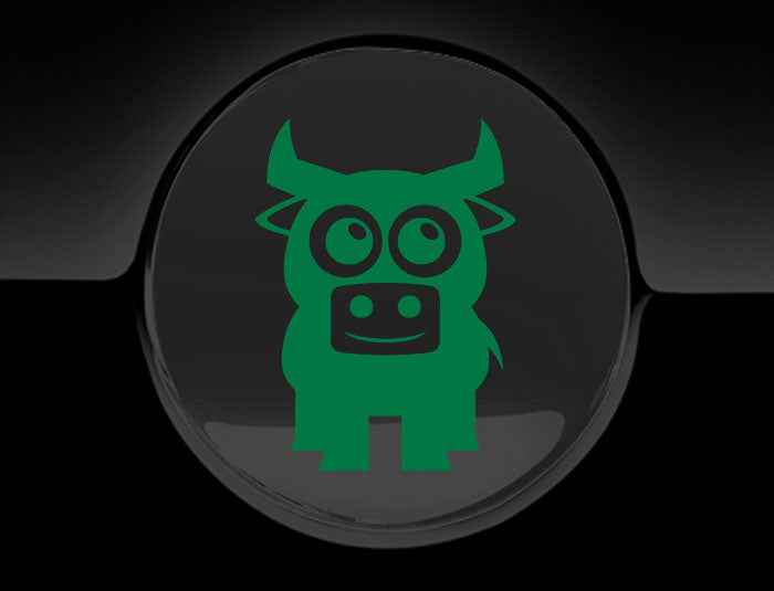 Adorable Bull Fuel Cap Car Sticker