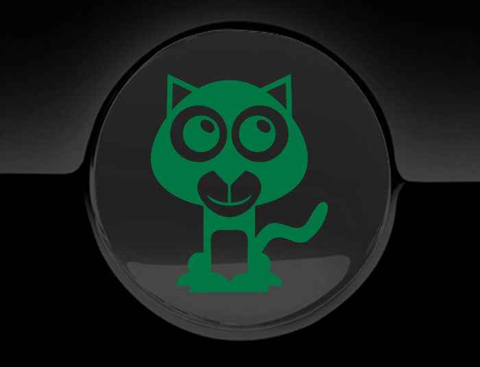 Adorable Wildcat Fuel Cap Car Sticker