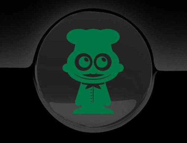 Adorable Chef Fuel Cap Car Sticker