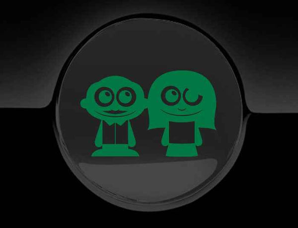 Adorable Parents Fuel Cap Car Sticker
