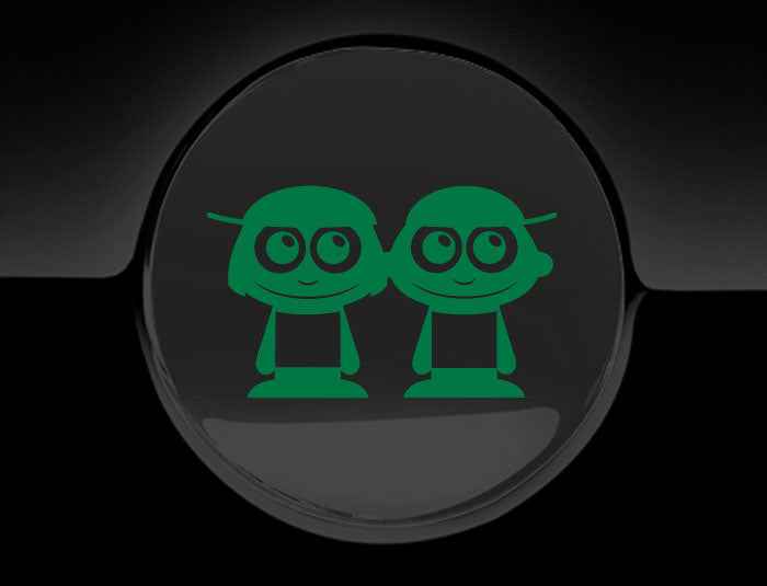 Adorable Boys Fuel Cap Car Sticker