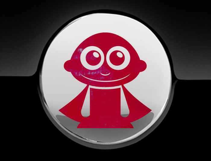 Adorable Superhero Fuel Cap Car Sticker