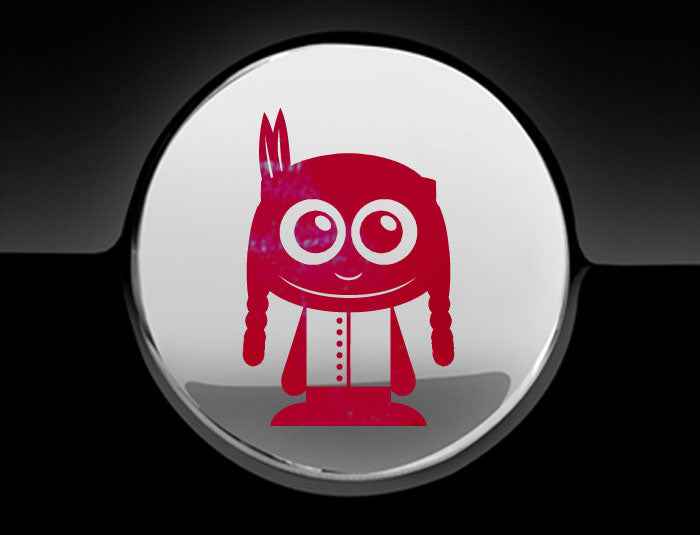 Adorable Indian Fuel Cap Car Sticker