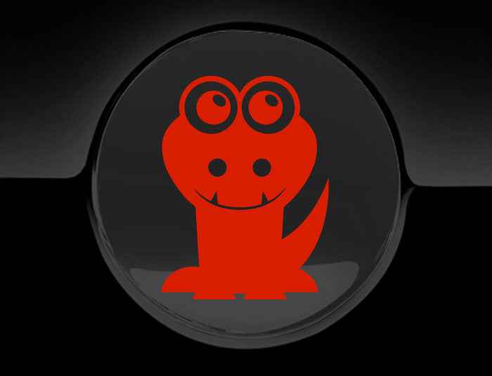 Adorable Crocodile Fuel Cap Car Sticker