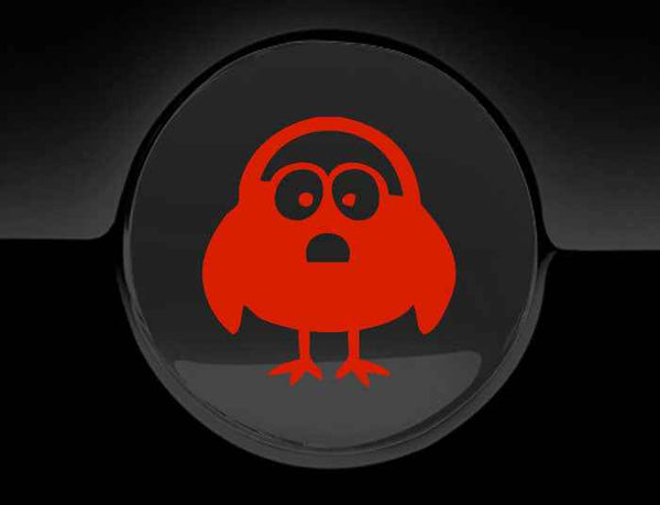 Funny Cartoon Bird Fuel Cap Cover Car Sticker