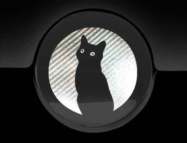 Moon Cat Fuel Cap Cover Car Sticker