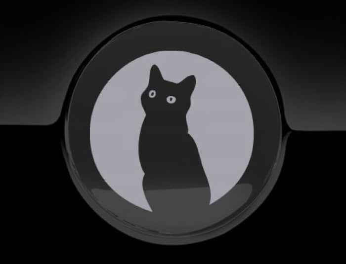 Moon Cat Fuel Cap Cover Car Sticker