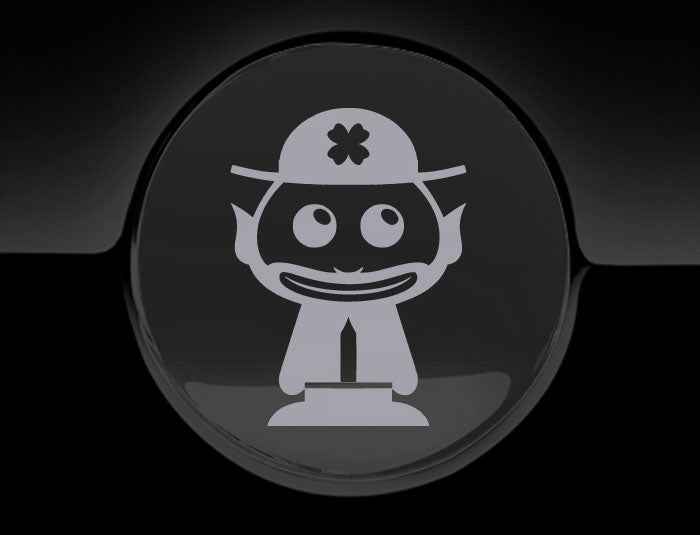 Adorable Leprechaun Fuel Cap Car Sticker