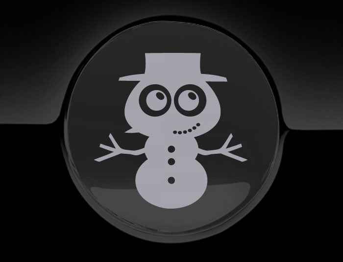 Adorable Snowman Fuel Cap Car Sticker