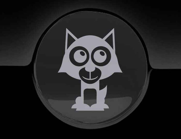 Adorable Wolf Fuel Cap Car Sticker