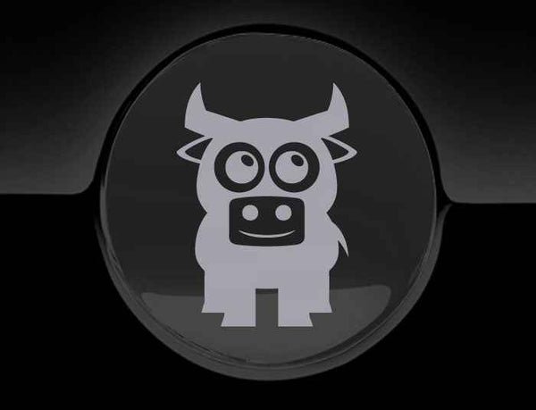 Adorable Bull Fuel Cap Car Sticker