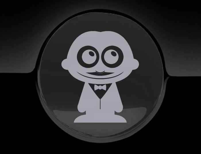 Adorable Waiter Fuel Cap Car Sticker