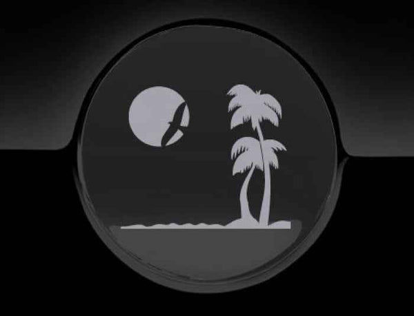 Paradise Beach Fuel Cap Cover Car Sticker