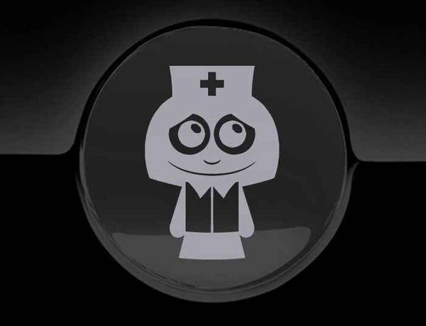 Adorable Nurse Fuel Cap Car Sticker