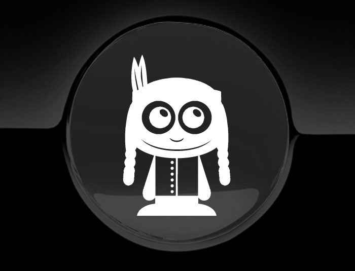 Adorable Indian Fuel Cap Car Sticker