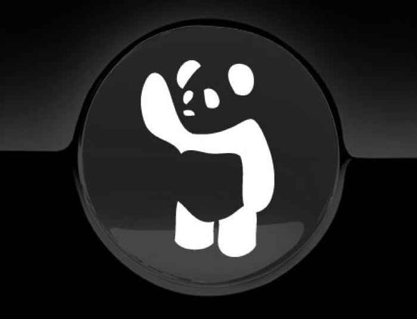 Waving Panda Fuel Cap Cover Car Sticker