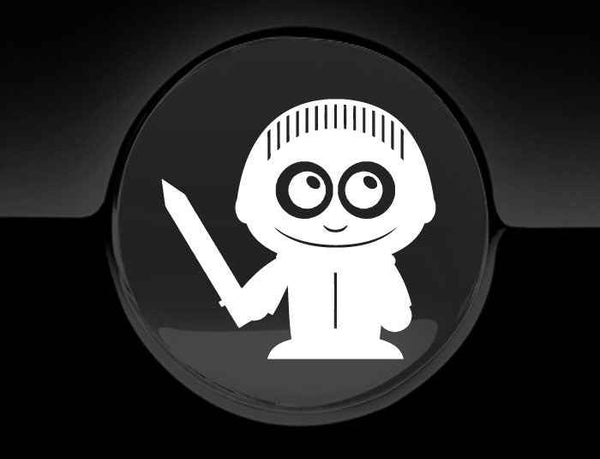 Adorable Knight Fuel Cap Car Sticker