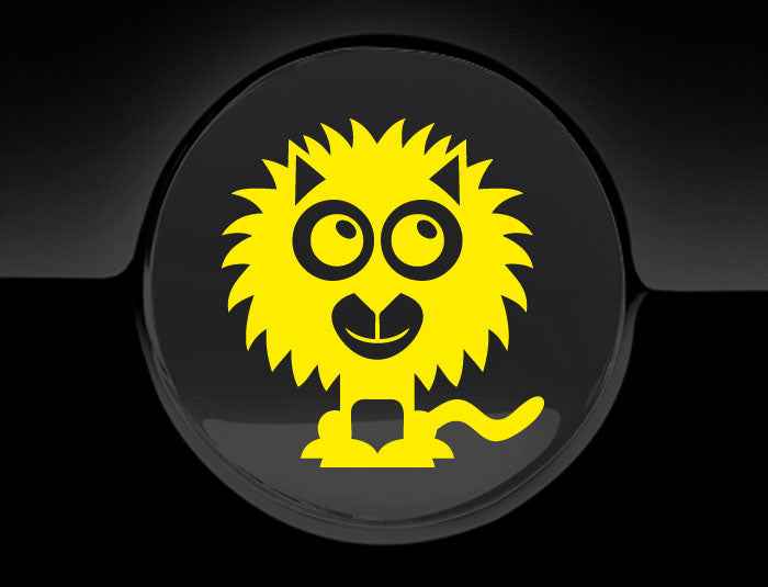Adorable Lion Fuel Cap Car Sticker