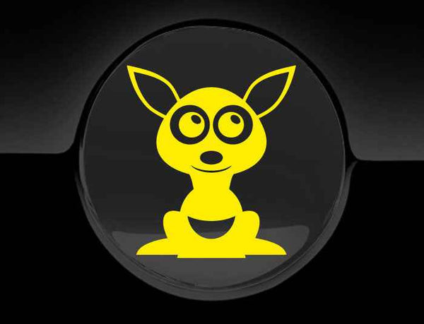 Adorable Kangaroo Fuel Cap Car Sticker