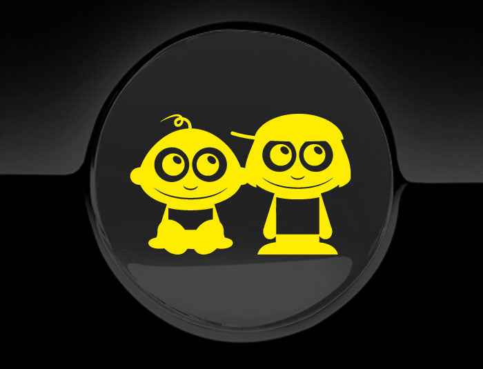 Adorable Children Fuel Cap Car Sticker